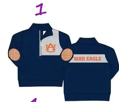 Uniformi scolastiche casual personalizzate all'ingrosso per bambini e bambine, top a maniche lunghe per neonati, abbigliamento primaverile e autunnale