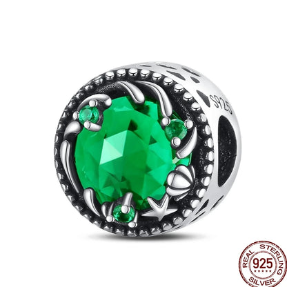 Squisito elemento a stella cava rotonda in argento sterling 925 a forma di fiore, adatto per braccialetti originali fai da te da 3 mm in argento 925