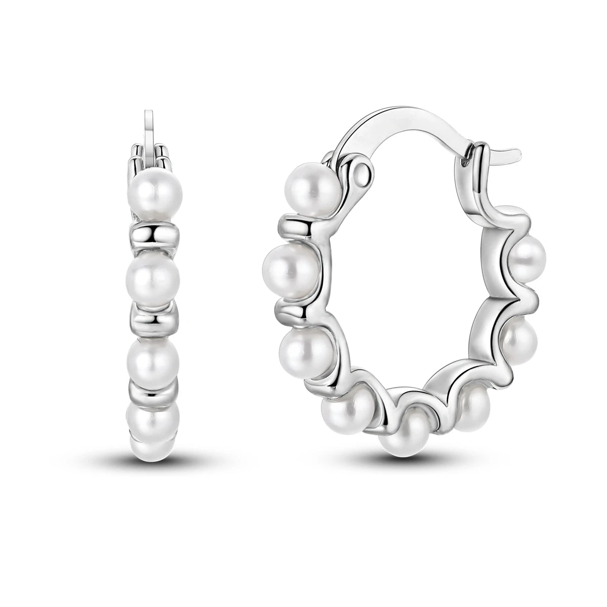 Orecchini a cerchio originali in argento 925 con stella, luna, trifoglio e farfalla con zirconi, perfetti per la creazione di gioielli e come regali di nozze per donne e ragazze.