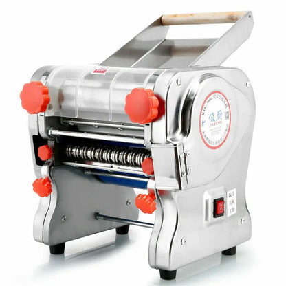 Macchina per pasta elettrica da 550 W, macchina per pasta con rullo per ravioli, acciaio inox, doppia lama, per uso commerciale