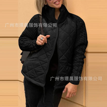 Cappotti da donna con cerniera, cappotto invernale imbottito e spesso, manica lunga, 2024