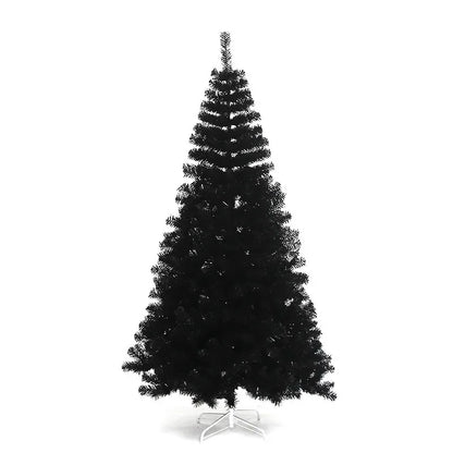 Black Artificial Christmas Tree PVC Encrypted Christmas Tree 1.2m-2.1m Family Party Christmas Halloween Atmosphere Decoration