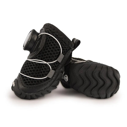4pcs/set Pet Paw Accessories Breathable Dog Mesh Shoes Reflective Anti-slip Dog Footwear Soft Sole Thin Pet Boots Small Dogs