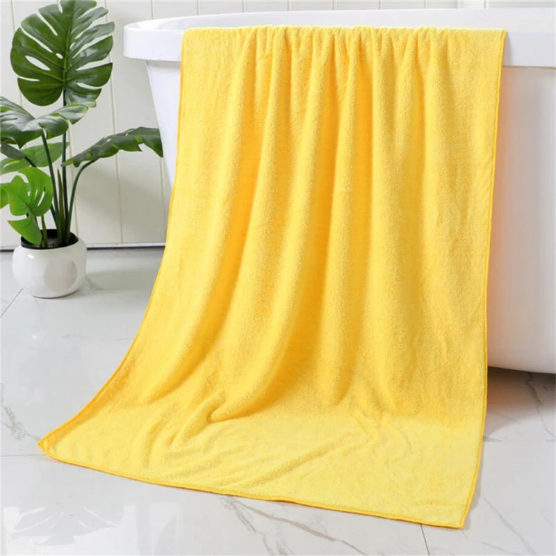 Asciugamani da bagno in fibra di bambù al 100%, in microfibra, per uomo e donna, in spugna morbida, regalo per adulti, panno super assorbente per la casa.
