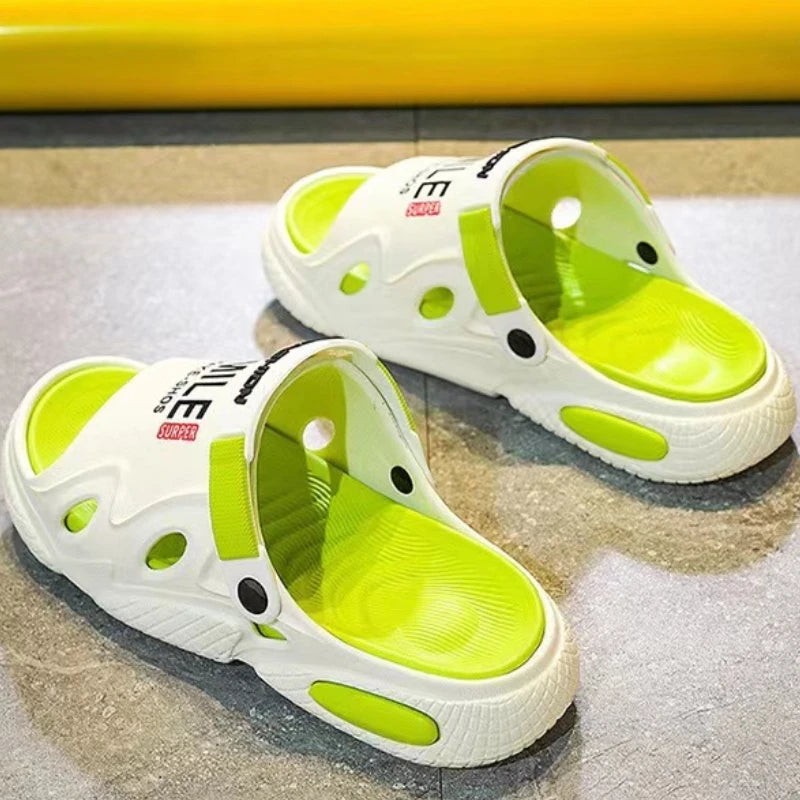 Ciabatte da uomo in offerta, sandali da uomo con suola morbida in EVA, scarpe da spiaggia antiscivolo per esterni, infradito leggere alla moda, scarpe con plateau da uomo