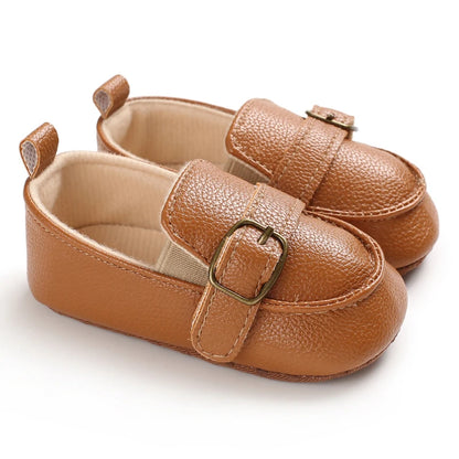 Nuove scarpe marroni per battesimo, scarpe da passeggio per bambini, suola morbida, scarpe da ginnastica per neonati, compleanno, bambini e ragazzi.