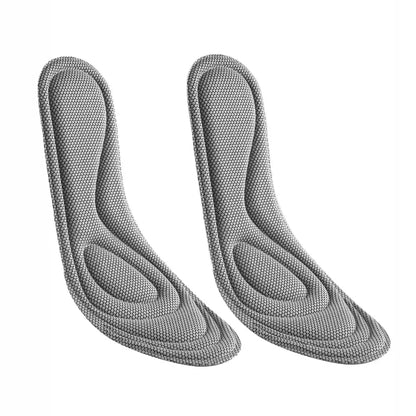 4 solette ortopediche in memory foam per scarpe da uomo e da donna, nano antibatteriche, deodoranti, assorbenti del sudore, ammortizzanti per la corsa.