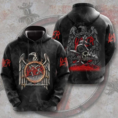 Felpe da uomo alla moda, felpe rock band Slayer, felpe con stampa 3D, uomo e donna, felpa hip hop, pullover oversize streetwear, felpa Y2k