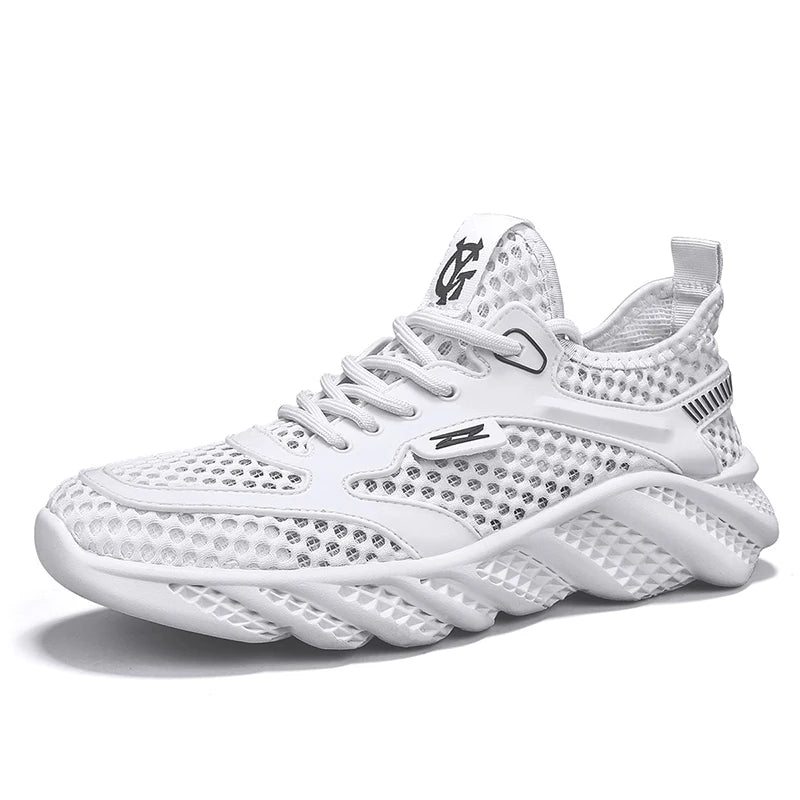 Scarpe da ginnastica da uomo alla moda, scarpe da corsa leggere, scarpe da ginnastica estive 2025 in mesh di marca, scarpe casual traspiranti, comode scarpe da tennis da uomo
