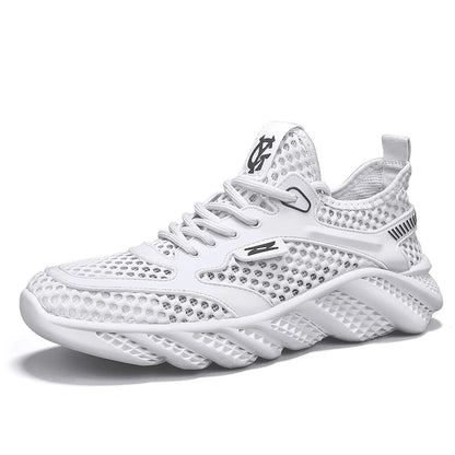 Scarpe da ginnastica da uomo alla moda, scarpe da corsa leggere, scarpe da ginnastica estive 2025 in mesh di marca, scarpe casual traspiranti, comode scarpe da tennis da uomo