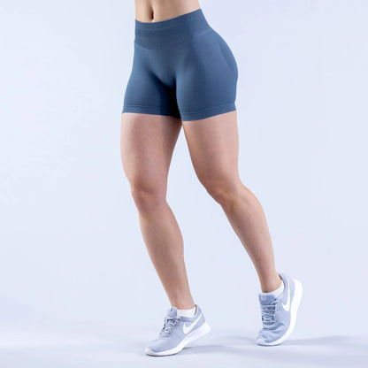 Nuovi pantaloncini da palestra, pantaloncini da ciclista per allenamento, pantaloncini Impact con logo, pantaloncini da yoga a vita bassa senza cuciture, abbigliamento fitness elasticizzato e arricciato.