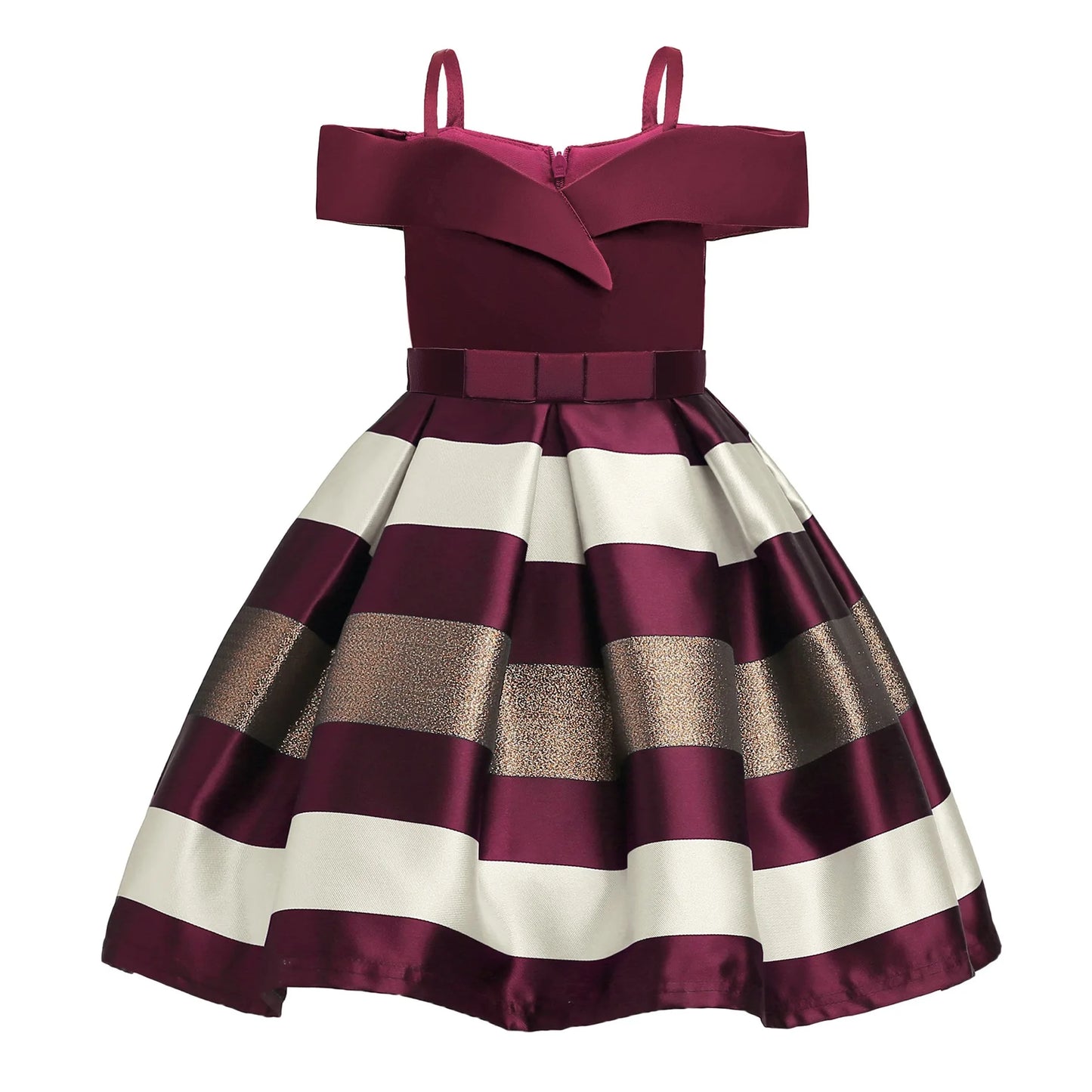 Abito estivo casual da principessa per bambine, ideale per Capodanno, matrimoni, feste di compleanno, senza maniche, in tulle arricciato.
