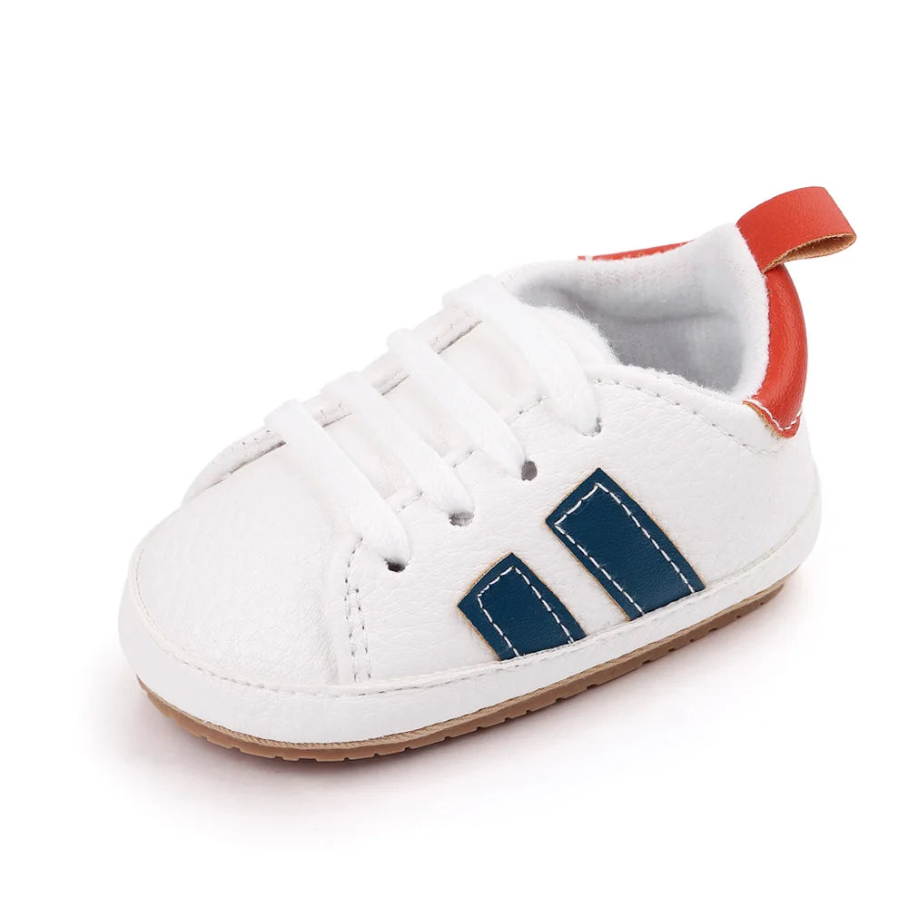 Scarpe casual per neonati per primavera e autunno, suola in TPR antiscivolo, PU di alta qualità, molto richieste, ampia scelta, nuova moda per neonati 2023