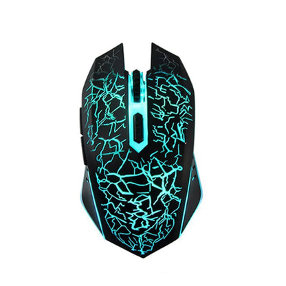 Mouse da gioco ergonomico wireless 2.4G RGB silenzioso 1600 dpi ricaricabile meccanico per PC laptop computer gamer