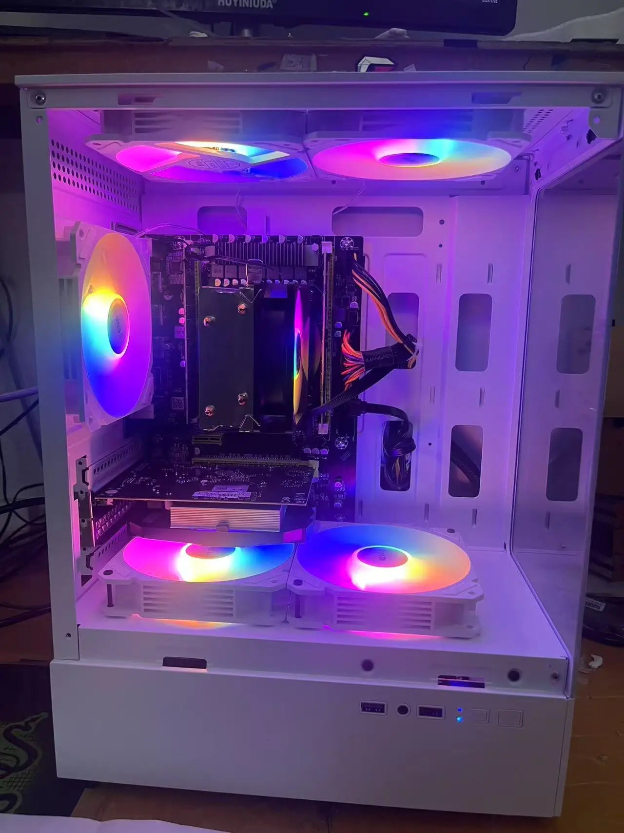 AOTESIER PC Gaming con processore Core i7-4790/512G SSD/16GB RAM 3200MB DDR3/Windows 11 HD Graphics 4600/bianco