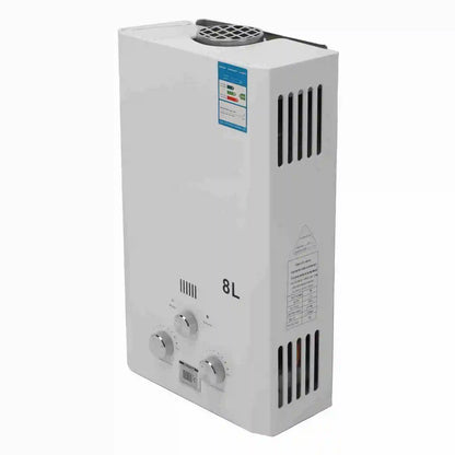 Shower Water Heater 8L Intelligent Water Storage Small Flue Type Liquefied Gas Water Heater for Bathroom Kitchen