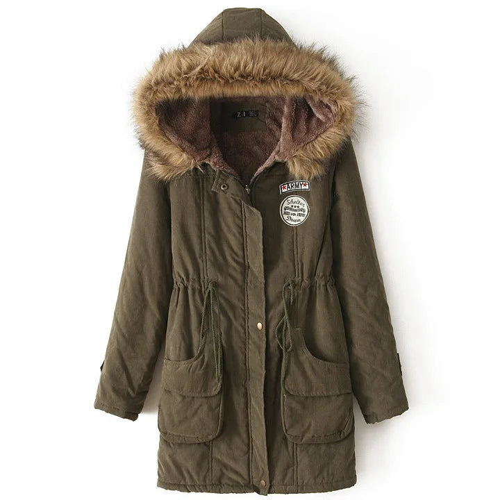Johnature New Parkas Female Women Winter Hooded Coat Thickening Cotton Winter Jacket Womens Warm Parkas for Women Winter