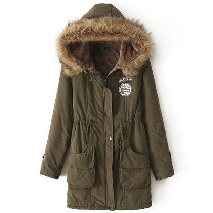 Johnature New Parkas Female Women Winter Hooded Coat Thickening Cotton Winter Jacket Womens Warm Parkas for Women Winter