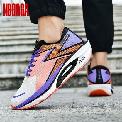 Scarpe da corsa da uomo, traspiranti, in mesh, leggere, ideali per sport atletici, allenamento in palestra, jogging, tennis, camminata, antiscivolo.