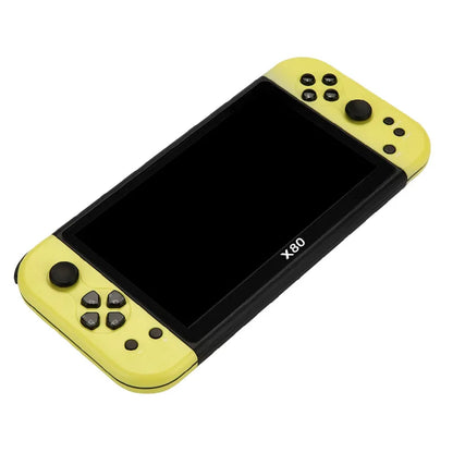 Console portatile Retro X80 con schermo HD da 7 pollici, compatibile con PSP e GBA, classica arcade portatile con 20000 giochi integrati.