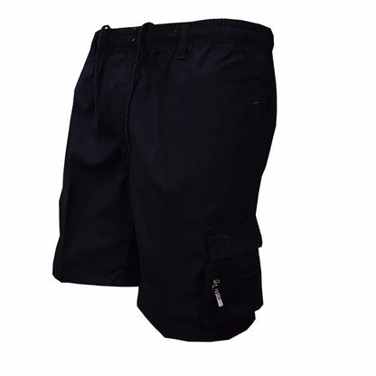 Pantaloncini tattici da uomo Delta Core Cargos con simbolo geometrico, tessuto elasticizzato in quattro direzioni, tasca di sicurezza nascosta, elastico in vita per palestra e fitness.