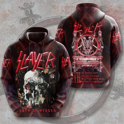 Felpe da uomo alla moda, felpe rock band Slayer, felpe con stampa 3D, uomo e donna, felpa hip hop, pullover oversize streetwear, felpa Y2k