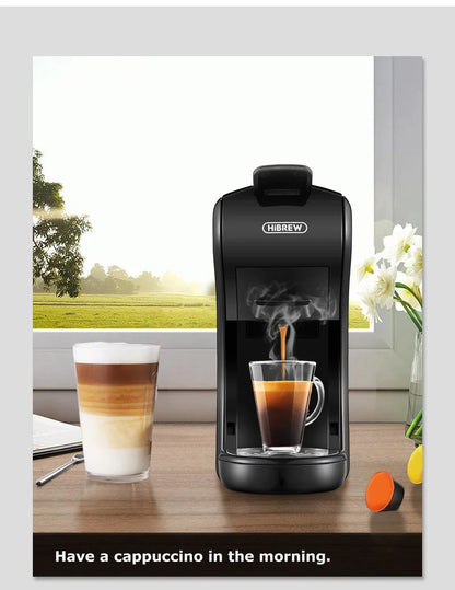 Macchina per caffè HiBREW 19 bar 4 in 1 calda e fredda capsule multiple espresso Cafetera Pod Coffee Maker Dolce Milk Nexpresso Powder H1A