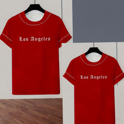 Completo da uomo Los Angeles stampato 2025, set di 2 pezzi, completo casual, abbigliamento sportivo, set fitness, tuta da uomo, abbigliamento oversize