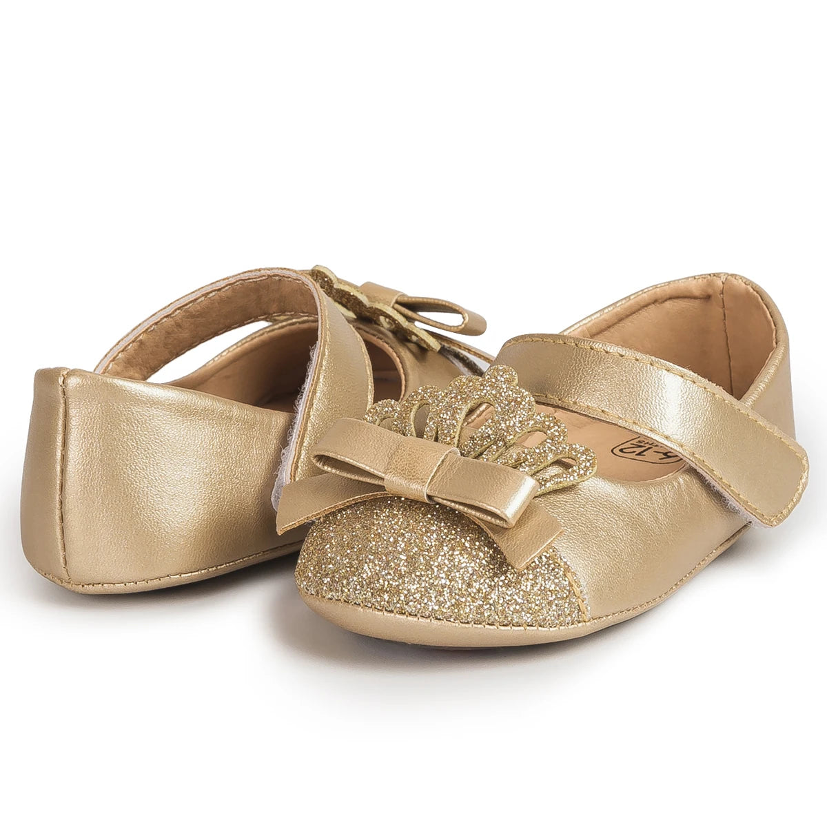 Scarpe da bambina KIDSUN con grazioso fiocco, scarpe da principessa con suola morbida in gomma antiscivolo, scarpe da culla per neonata, modello Mary Jane