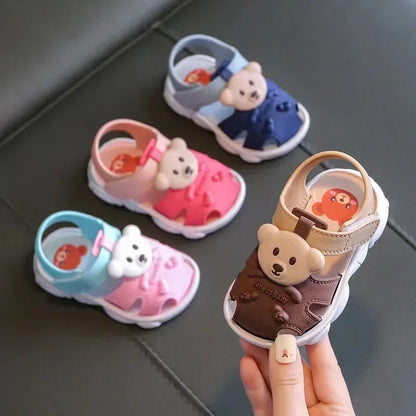 Sandali estivi 2026 per bambini e bambine, sandali da spiaggia per bambini, scarpe per neonati e bambini piccoli con cartoni animati, suola morbida e comoda, scarpe per studenti.