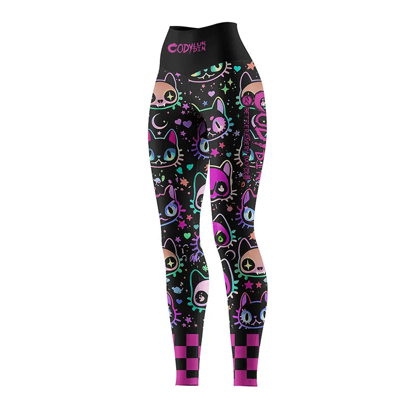 Cody Lundin Custom logo Full Compression Printed Sports Gym Pants Women's  Breathable Quick Dry MMA Grappling Jiu jitsu leggings