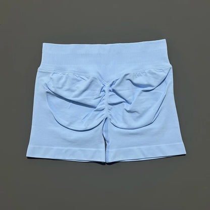HISTELLO Impact Shorts 4.5" Women Yoga Shorts Seamless Low Waist Scrunch Bum Gym Leggings Workout Stretch Fitness Sports Shorts
