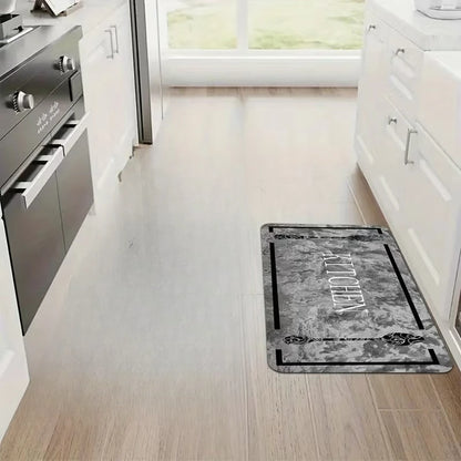 Modern Kitchen Rug Set, Carpet with Marble Texture Pattern, Hallway Rug, Suitable for Bedroom, Living Room, Dining Room, Kitchen