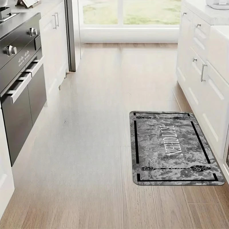 Set di tappeti moderni per la cucina, tappeto con motivo effetto marmo, tappeto per corridoio, adatto per camera da letto, soggiorno, sala da pranzo, cucina