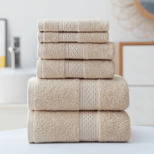 Set di 3 asciugamani di lusso in cotone, ultra morbidi e altamente assorbenti, include 1 telo da bagno, 1 asciugamano per le mani e 1 salvietta per il bagno di casa.