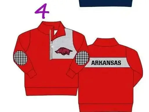 Uniformi scolastiche casual personalizzate all'ingrosso per bambini e bambine, top a maniche lunghe per neonati, abbigliamento primaverile e autunnale