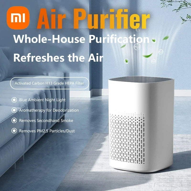 Xiaomi Air Purifier Smoke Odor Negative Ion Generator Household HEPA Air Purifier Efficient Purify Air Formaldehyde For Car Room