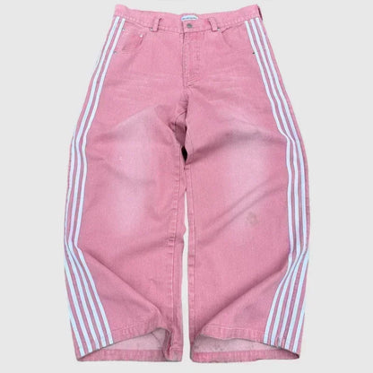 2024 Nuova tendenza americana 2024 Jeans larghi con ricamo hip-hop retrò per uomo e donna Y2K Harajuku Gothic Streetwear