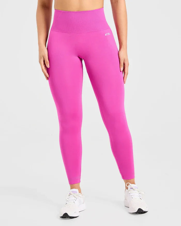 Trendy Leggings Scrunch Seamless Yoga Women Legging Gym Sports Pants Low Ribbed Band High Stretch Fitness Tights Pant