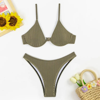 Summer Sexy Bikinis Swimsuits Women's Swimwear Push Up Female Beach Swimming Wear Bathing Suits Brazilian Bikini Set Pool Bather