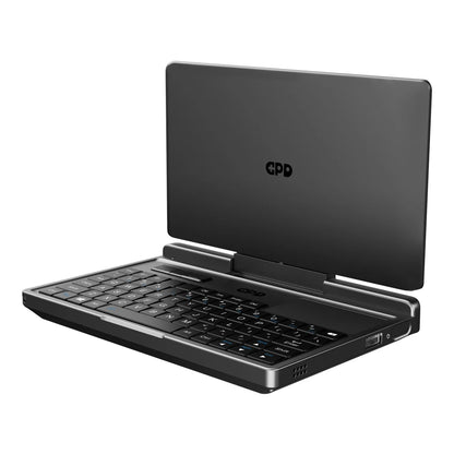 GPD MicroPC 2 Mini laptop portatile con schermo touch da 7 pollici, 16 GB di RAM, SSD da 512 GB, CPU N300 e sistema operativo Windows 11.