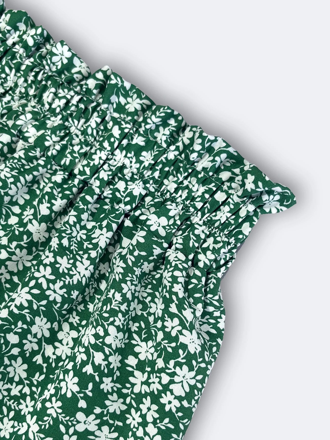 Women's Summer Floral Midi Skirt A-Line Half Skirt with Elastic Waistband Elegant and Flowy