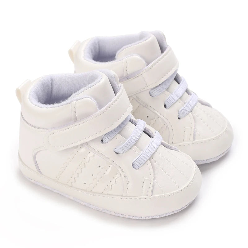 Scarpe bianche per neonati, casual, alla moda, per battesimo, primi passi, scarpe da gentiluomo per neonato, sneakers