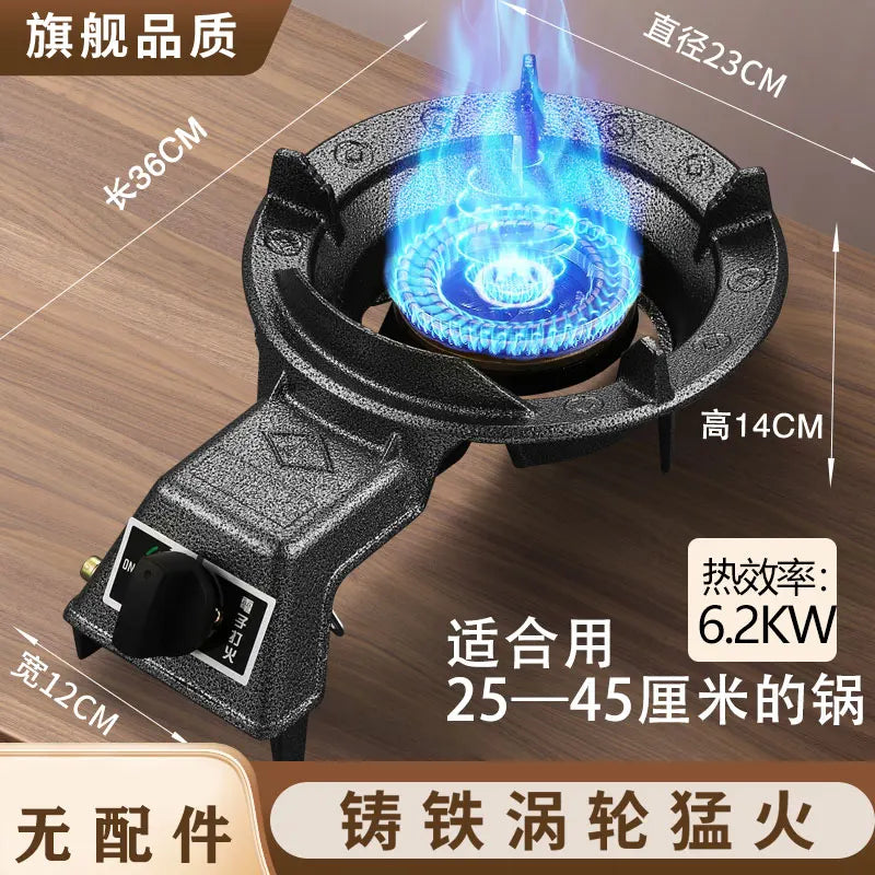 Cucina domestica Energia Fierce Stufa Ristorante commerciale Risparmio energetico Stufa a gas Alta temperatura Stufa singola
