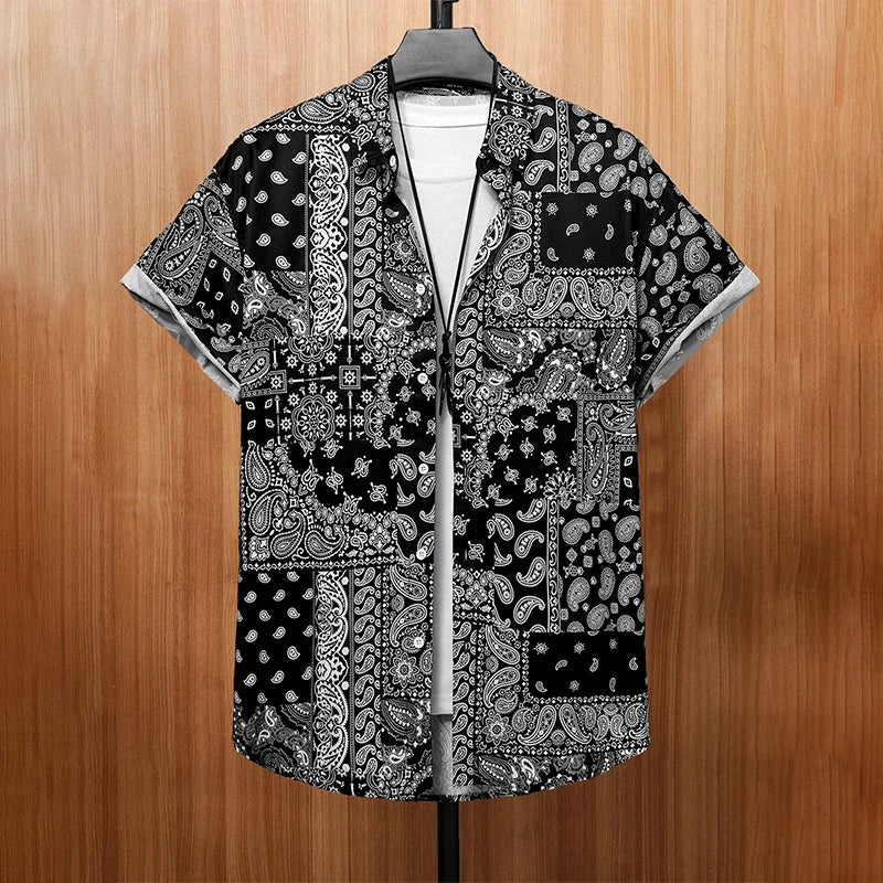 Camicia estiva con stampa floreale 3D graffiti, moda casual, business, camicia hawaiana, uomo, donna, camicia con bottoni, Ropa De Hombre