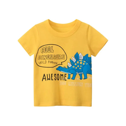 2 3 4 5 7 9 anni Maglietta estiva a maniche corte per bambini in cotone con cartoni animati per bambini piccoli Abbigliamento per bambini