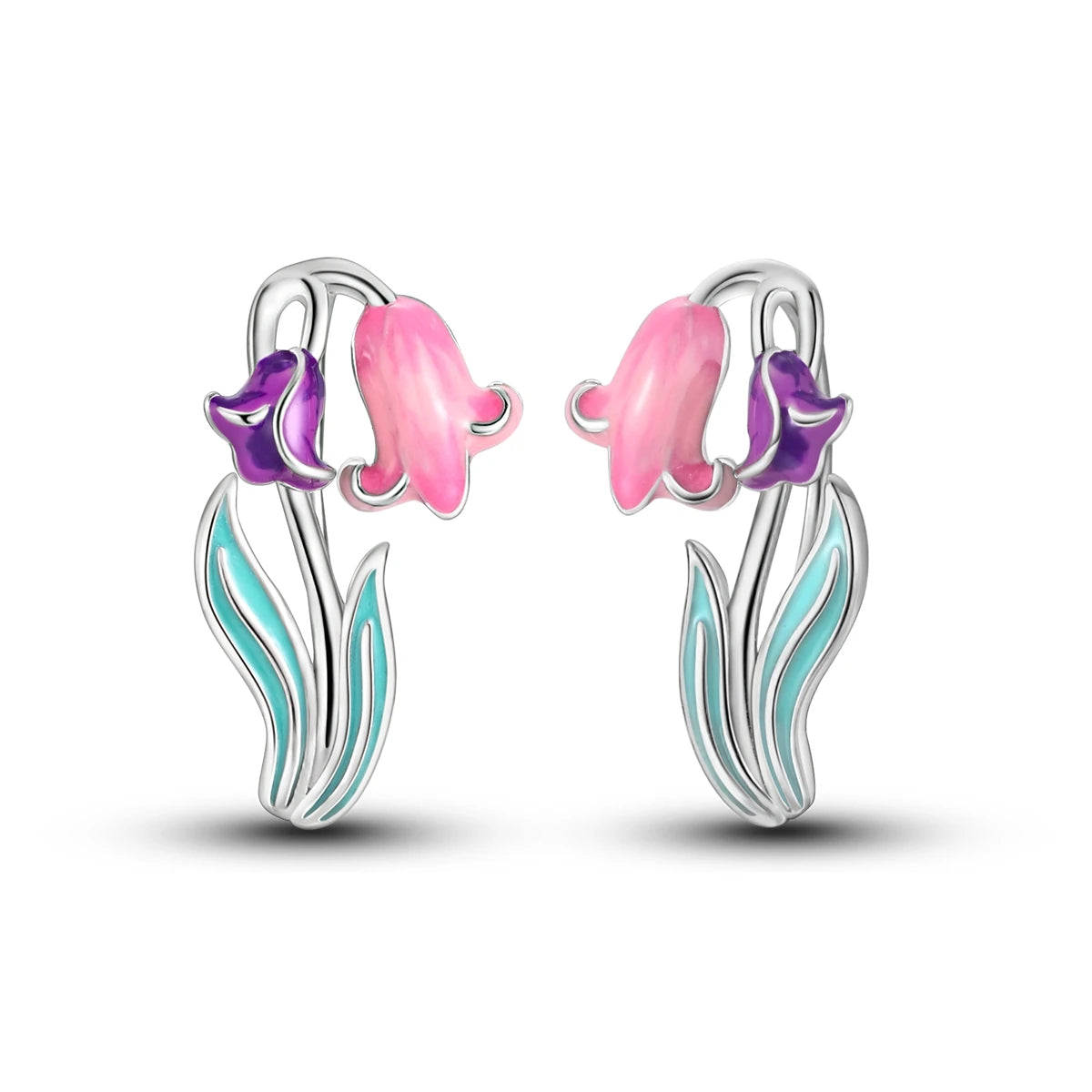 Orecchini a cerchio originali in argento 925 con stella, luna, trifoglio e farfalla con zirconi, perfetti per la creazione di gioielli e come regali di nozze per donne e ragazze.