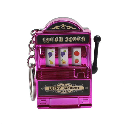Portachiavi portafortuna, portachiavi jackpot, mini ciondolo da casinò, ciondolo per borsa, regalo originale per bambini e adulti