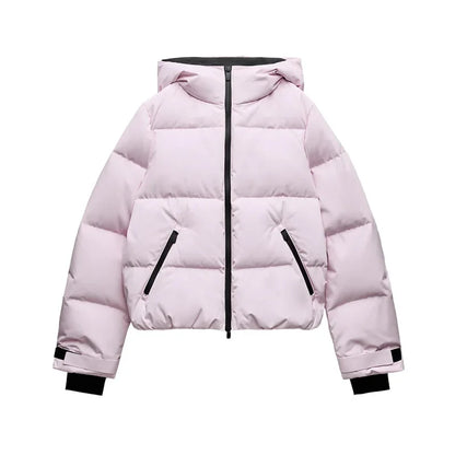 Lady Elegant Younger Thick Skiwear Clothes 2026 Stylish Cute Shaping 2 Piece Set Women's High End Street Sport Cotton Jumpsuit