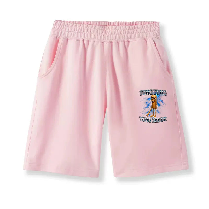 Pantaloncini Brainrot italiani per bambini Pantaloni sportivi per ragazza da ragazzo Tungtungtung Sahur Tralalero Tralala Mezza mutanda